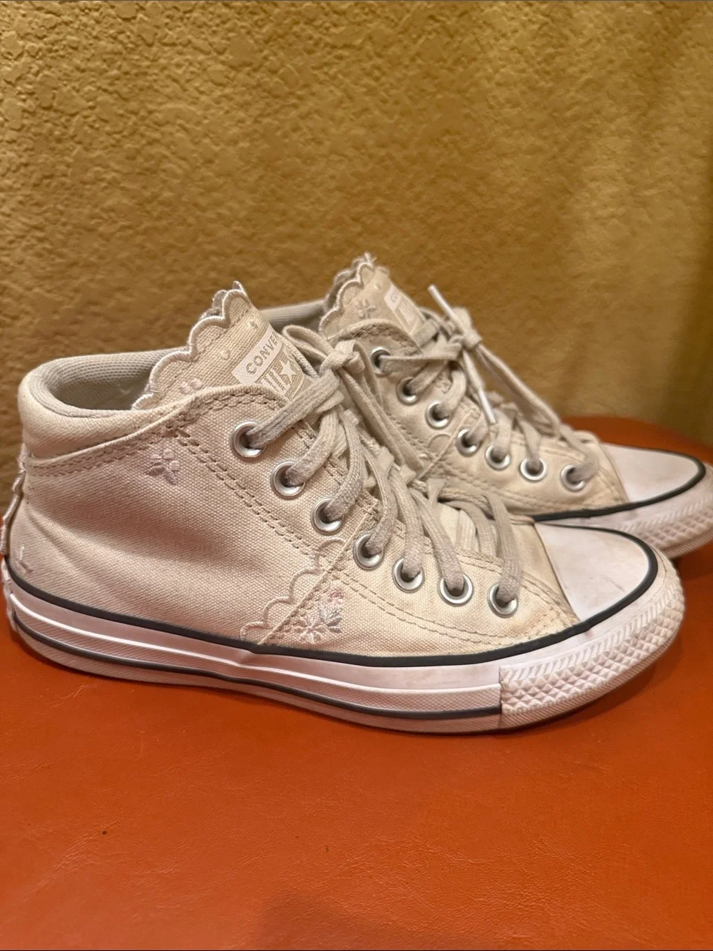 Converse Kids' Cream High-Top Sneakers